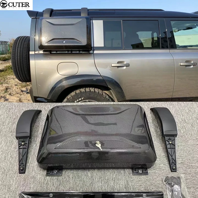 

Defender Carbon Fiber Side storage box Side Bag for Land Rover Defender Car Body Kit 2020