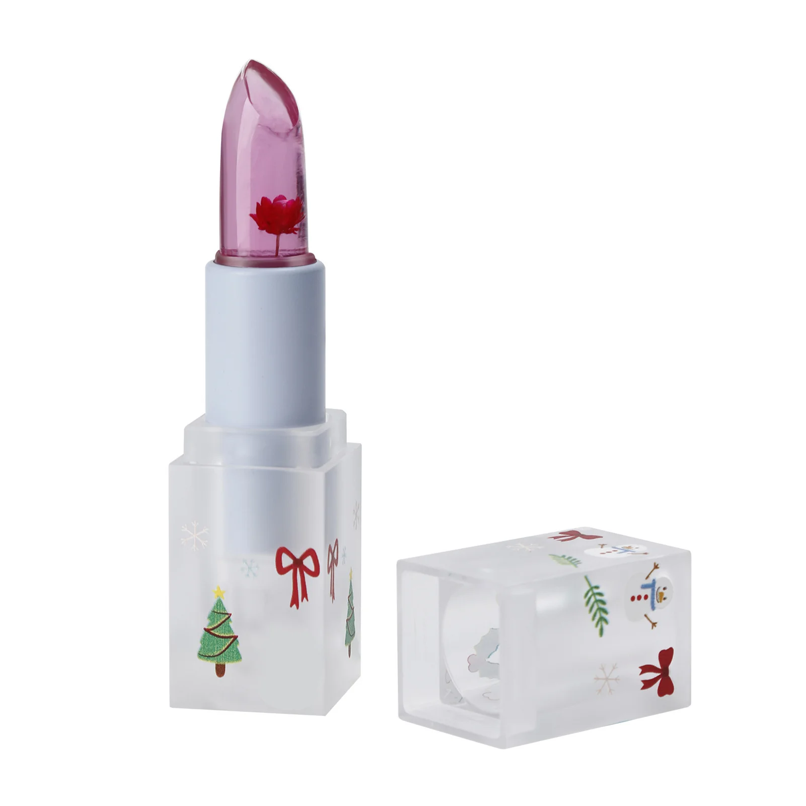 Rouge à lèvres hydratant Crystal Jelly Flower, baume Jules proxy, maquillage pour femmes et filles, cadeaux de Noël, document proxy