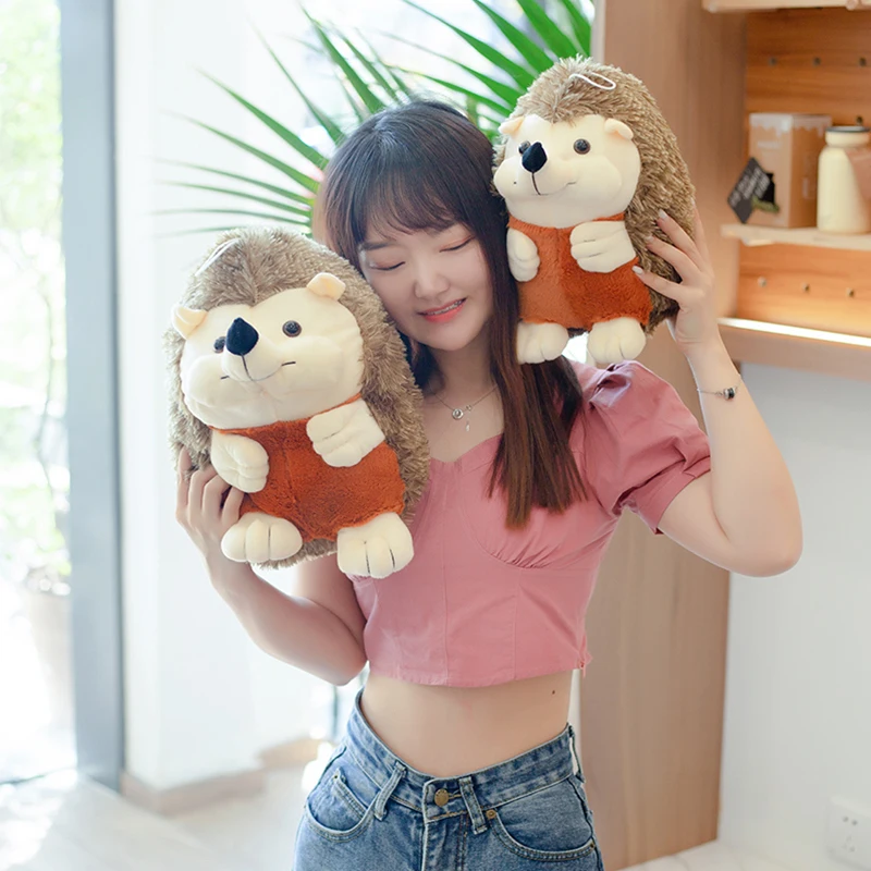 15-35cm Cartoon Hedgehog Doll Soft Hedgehog peluche ripiene simpatico ciondolo animale decorazioni per la casa Kawaii Mouse regalo per bambini per