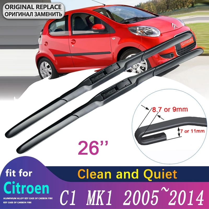 

Car Wiper Blade Windshield for Citroen C1 MK1 2005~2014 Front Windscreen Wipers Car Accessories 2006 2007 2008 2011 2012 2013