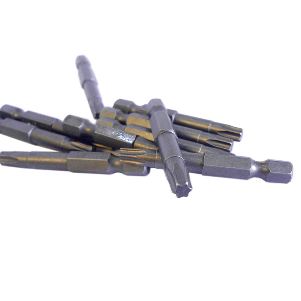 BOSI 10Pieces 1/4 Inch Hex Shank T27 Torx Security Head Screwdriver Drill Bits