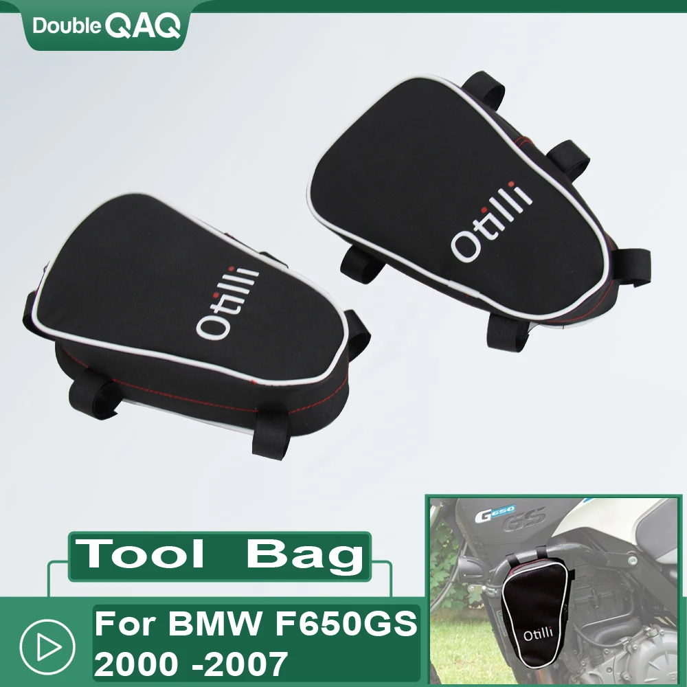 

Motorcycle Frame Crash Bars Waterproof Bag Repair Tool Placement Bag For BMW F 650 GS 00-07 F650GS Dakar G 650 GS G650GS Sertao