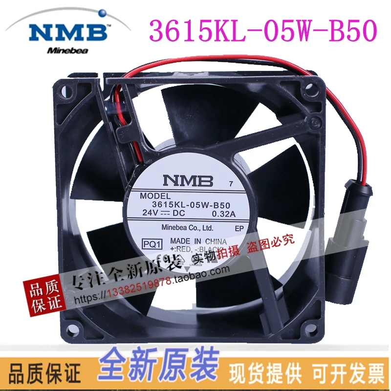 

New original NMB fan 3615KL-05W-B50 9cm 9238 24V 0.32A ABB inverter cooling fan