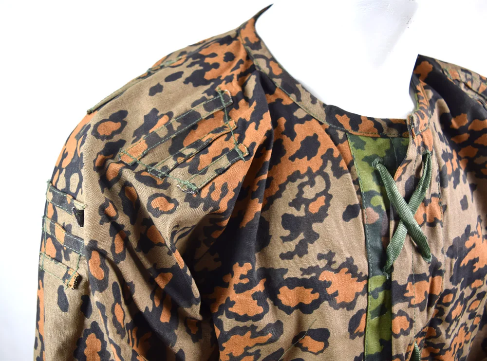 Military Reenactment REVERSIBLE  WWII German Elite M42 OAK Smock Camo Color 　