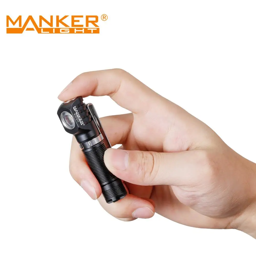 Manker E02 II 420LM Luminus SST20 LED Flashlight AAA/10440 Pocket EDC Mini Keychain Torch with Magnetic Tail & Reversible Clip