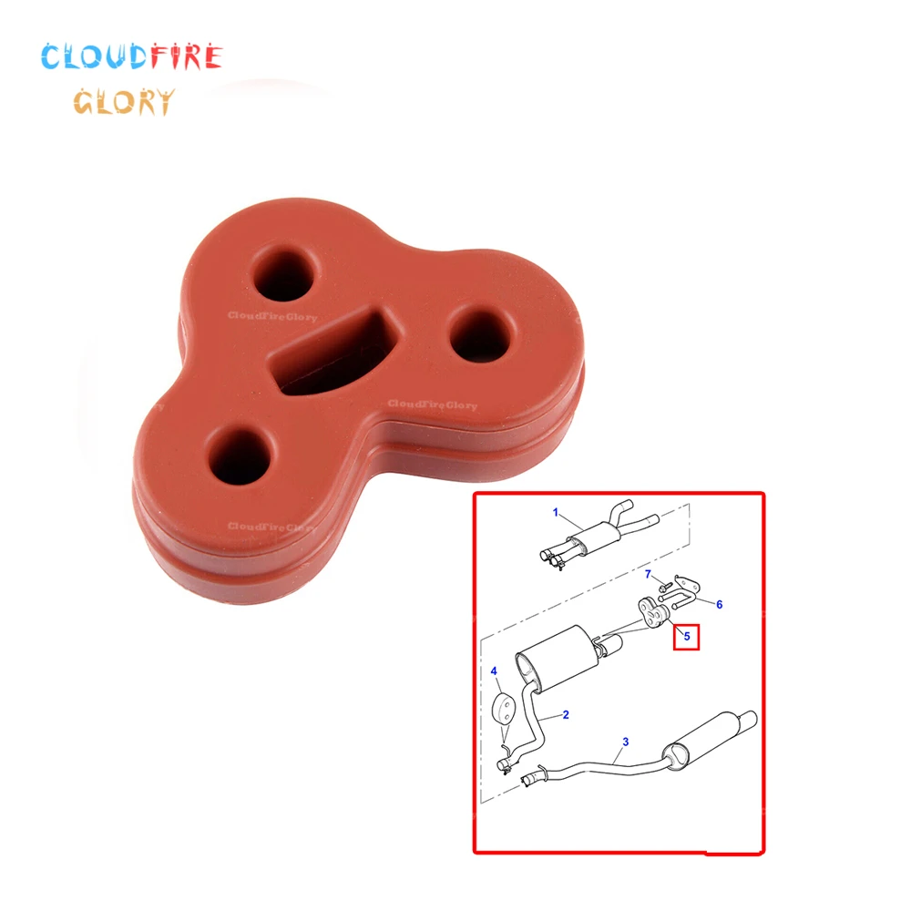 CloudFireGlory C2C32948 Rear Insulator Silencer Muffler Car Exhaust Pipe Suspension Rubber Parts For Jaguar XJ 2010-2018 XF