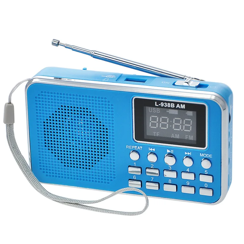 

UXCELLMO Stereo FM AM radio USB TF Mp3 Player AUX with LED Screen Lighting Digital Speaker