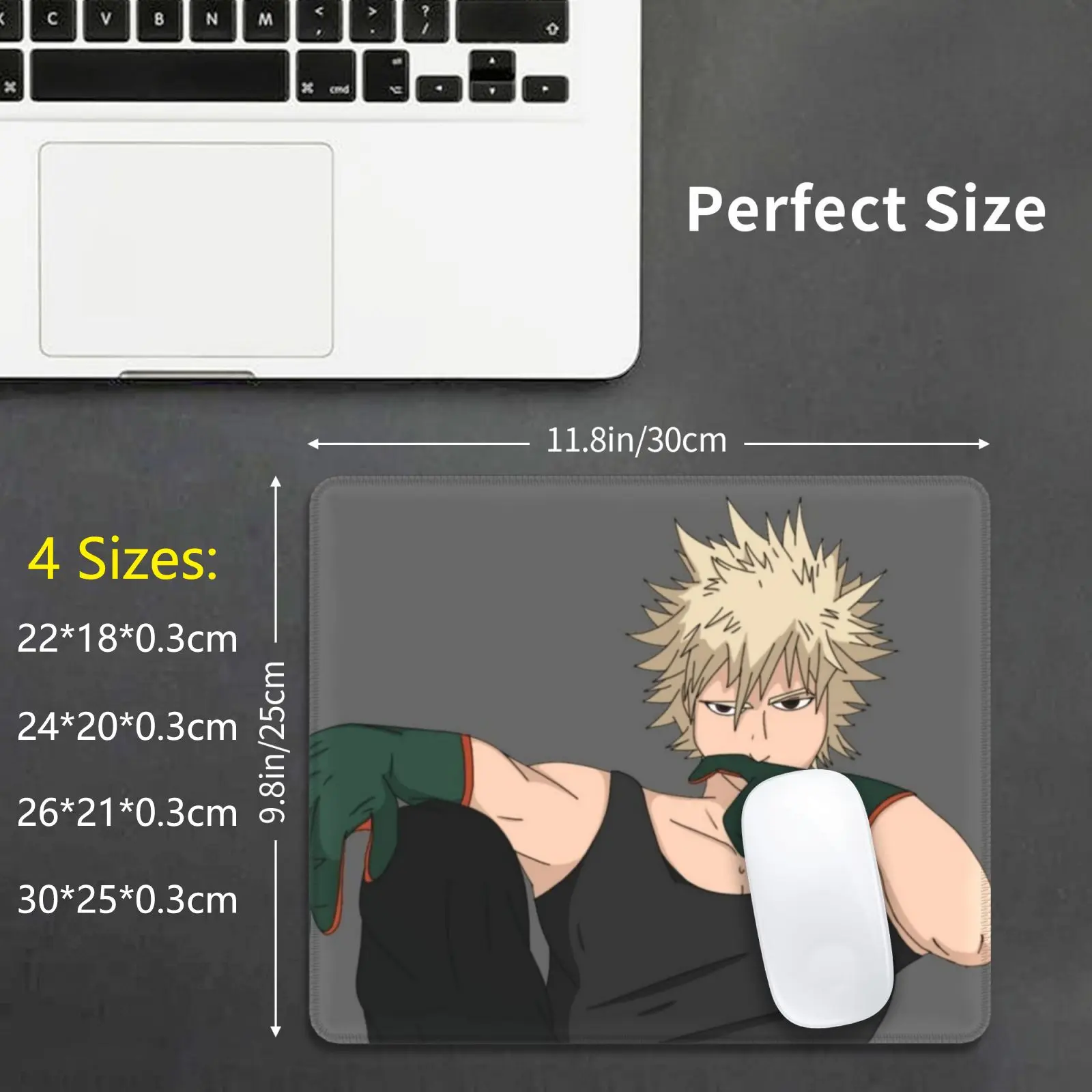 Bakugou-Stare Down Mouse Pad DIY Print Boku No Hero Academia Kachan Kacchan Mha Bnha Katsuki Bakugo