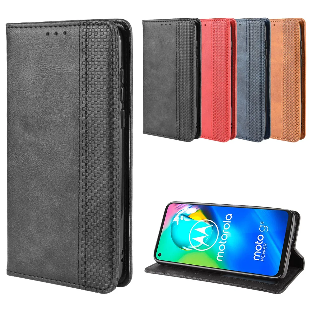 For Motorola Moto G8 Power XT2041-1 Case Wallet Style Leather Phone Cover For Motorola Moto G8 Power G8Power With Photo frame image 4