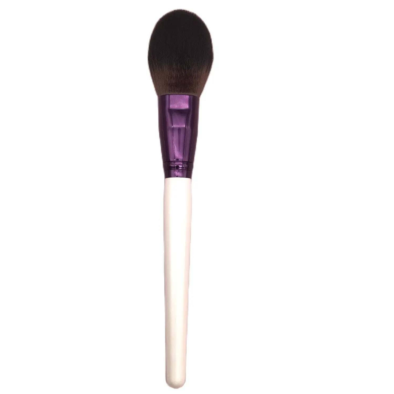 YLovely Super Soft Synthetic Hair High Quality White Wooden Handle Single Powder Brush