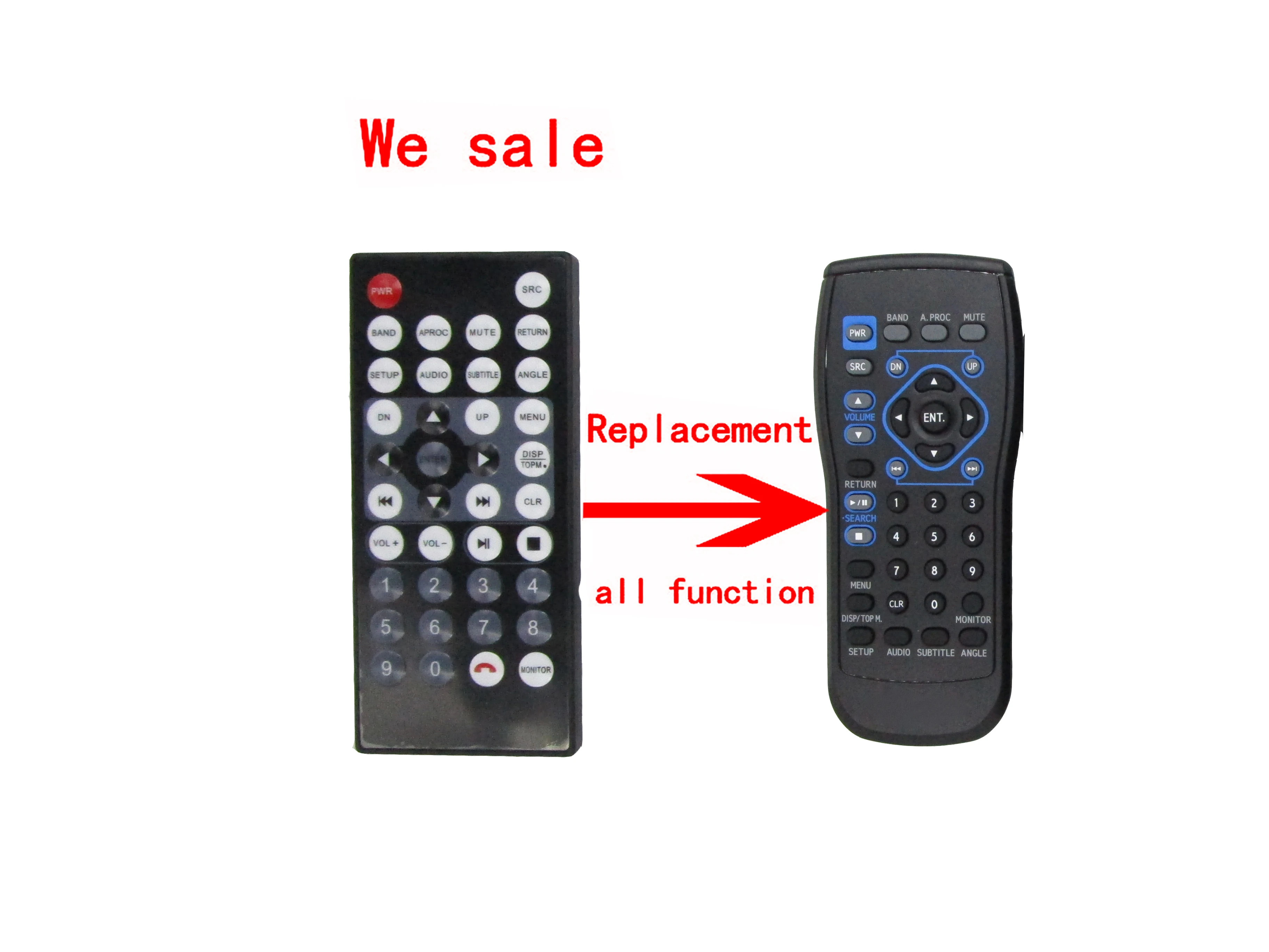 Remote Control For Alpine CDE-W233E CDE-111RM CDE-113BT CDE-W203RI CDE-W296BT CDE-114BTI CDE-124SXM2 Bluetooth CD Car Receiver