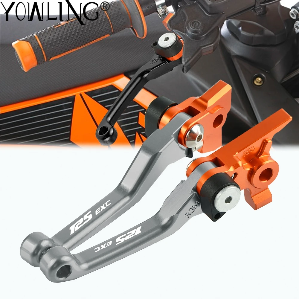 For  125EXC 125 EXC 2009 2010 2011 2012 2013 2014 2015 2016 Motorcycle Accessories DirtBike Handle Folding Brake Clutch Lever