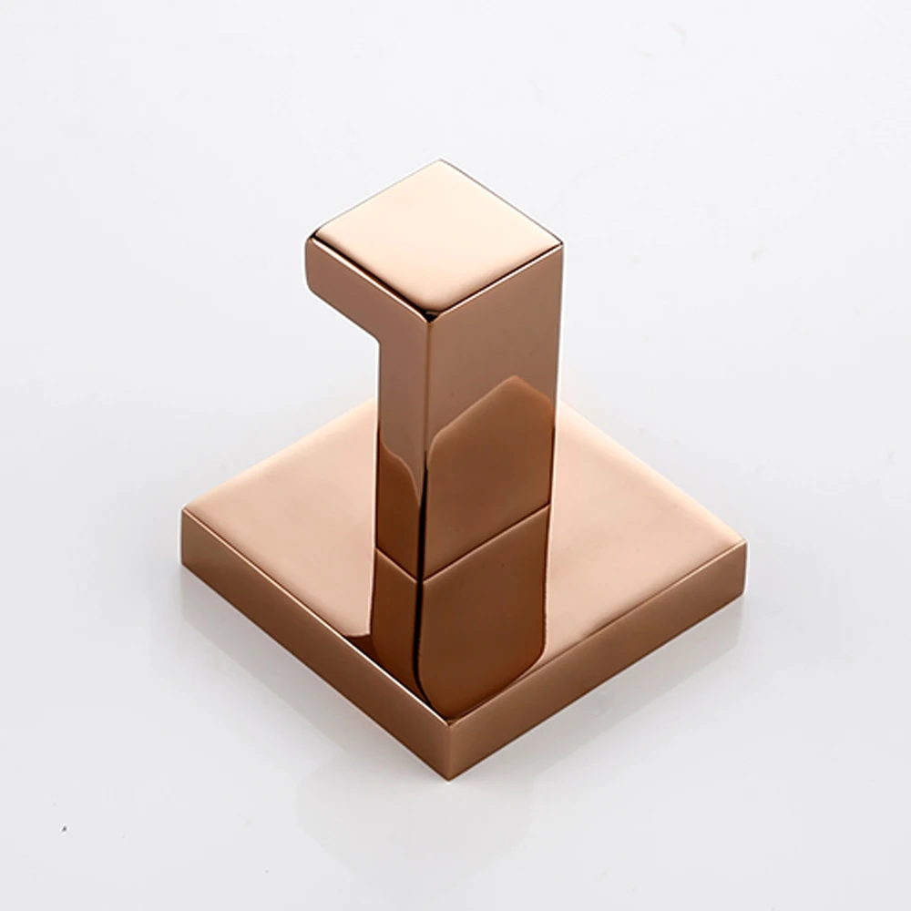 BagnoLux-gancho de pared de acero inoxidable, soporte de papel higiénico, barra de toalla, accesorios de baño, oro rosa