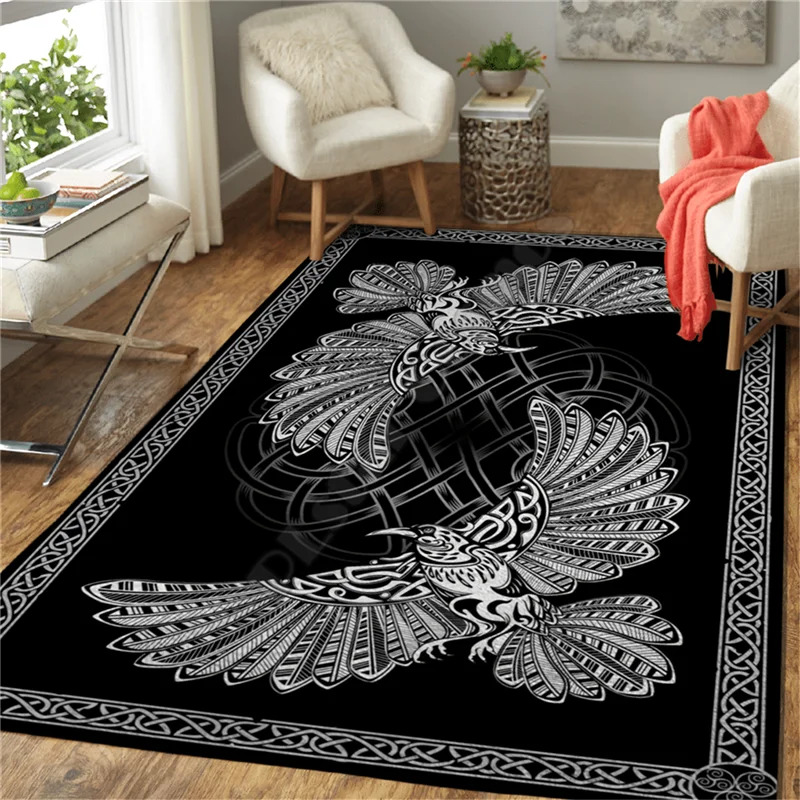 

Viking Eagle 3D All Over Printed Rug Mat Rugs Anti-slip Large Rug Carpet Home Decoration 06