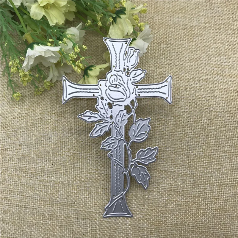 Cross flower Frame Metal Cutting die keychain shaker Heart Paper Key Chain Scrapbook Paper Craft Card Punch Art Knife Cutter