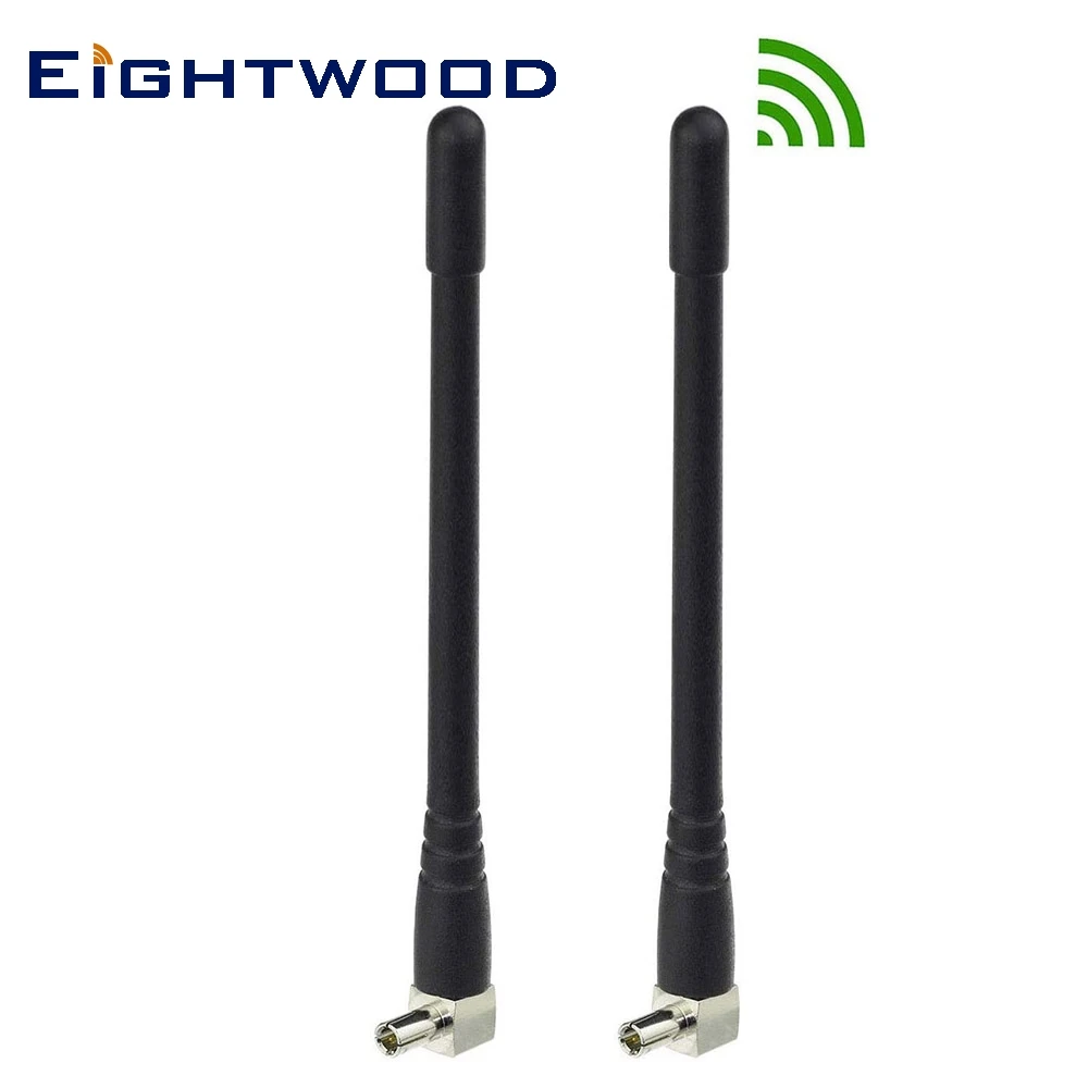 Eightwood 2pcs Huawei E3372 4G LTE 3dBi External TS9 Antenna for Verizon AT&T MiFi Mobile Hotspot Router USB Modem Nighthawk