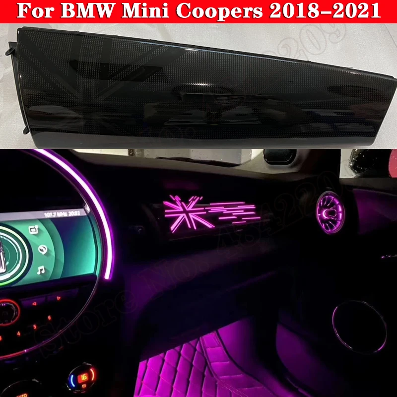 Ambient Light For BMW Mini Coopers 2015-2022 LED  Decorative Dashboard Luminous Nozzle Co-pilot Atmosphere Lamp 12 colors