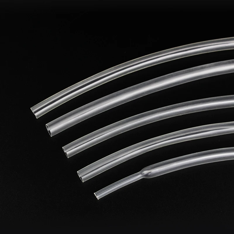 All sizes 1mm 2mm 2.5mm 3mm 3.5mm 4mm 5mm 6mm 8mm Transparent Clear Heat Shrink Tube Shrinkable Tubing Sleeving Wrap Wire kits