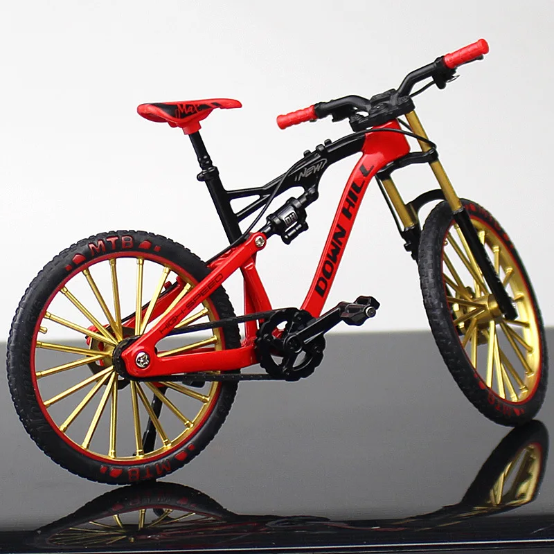 3 types 1:10 Alloy Bicycle Model Diecast Metal Finger Mountain bike Racing Toy Bend Road desktop Collection Toys for child/adult