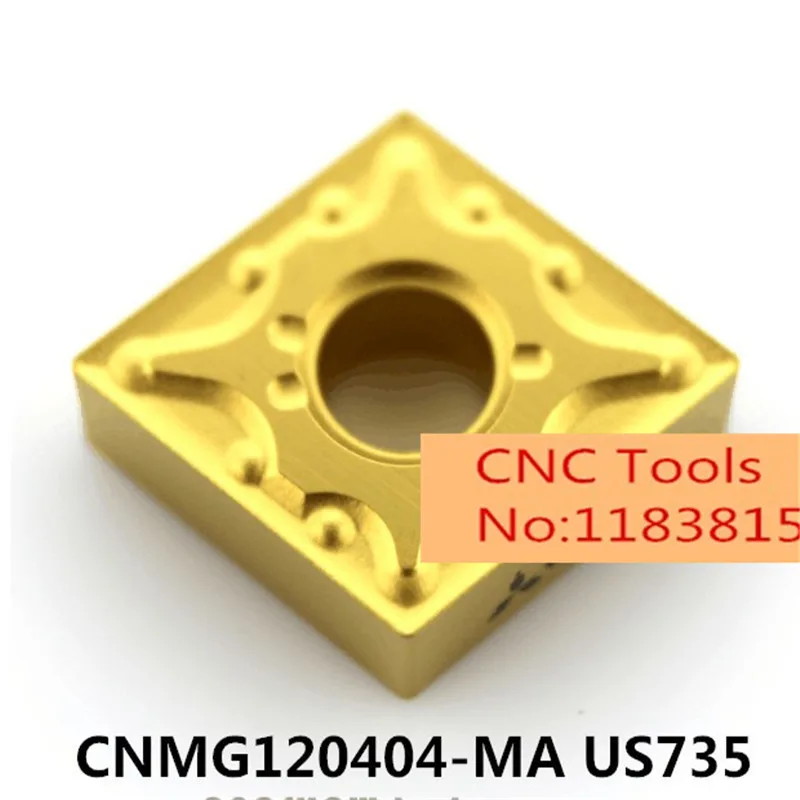 

CNMG120404-MA US735/CNMG120408-MA US735, CNMG1204, карбидная вставка для держателя токарного инструмента, подходит для обработки нержавеющей стали