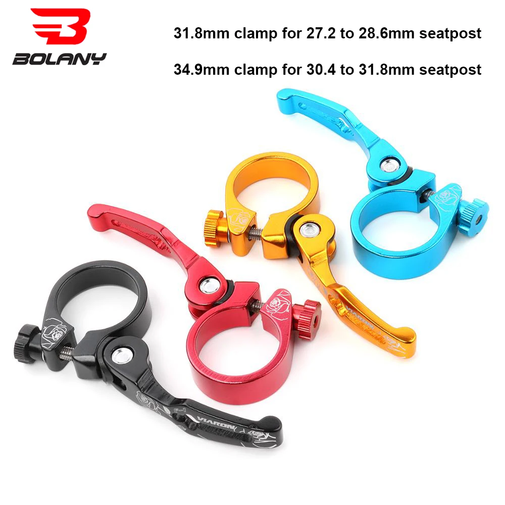 31.8/34.9mm  Aluminum Alloy MTB  Bike Seat Clamp Gub  Quick Release Road Fixed Gear Bike Spare For Bicycles Parts