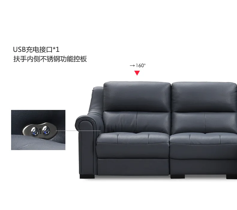 Living Room Sofa set L corner sofa recliner electrical couch genuine leather sectional sofas L muebles de sala moveis para casa