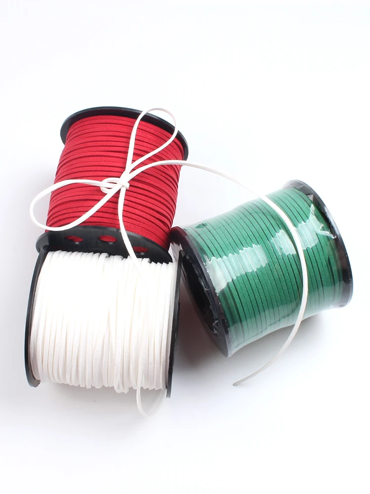 10Meter 3mm Velvet Ribbon For Gift Box Paper Bag Floral Packing Lace Tape DIY Leather Cord Handmade Jewelry Material Wholesale