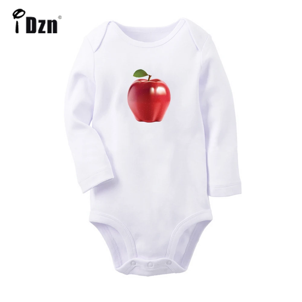 

Spring Autumn Baby Boys Rompers Baby Girls Bodysuit Newborn Cute Fruit Apple Orange Long Sleeves Jumpsuit Soft Cotton Clothes