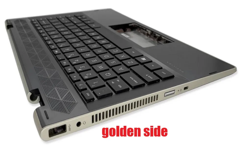 95%New For HP Pavilion X360 14-CD palmrest US keyboard upper case cover,Golden Edge