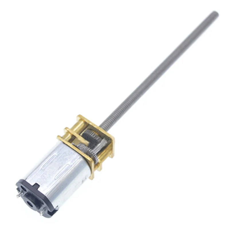 N20 M3*55MM Long Threaded Shaft DC Gear Motor 3V 6V 12V Low RPM Electric Mini DC Motor 15 To 600RPM Adjustable Speed And Reverse