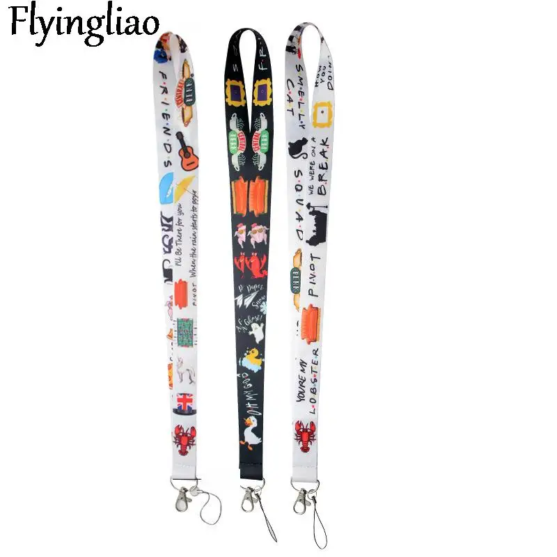 Friends Tv Show Neck Strap Lanyard ID Badge Card Holder Keychain Mobile Phone Strap Gift Ribbon Webbing Necklace
