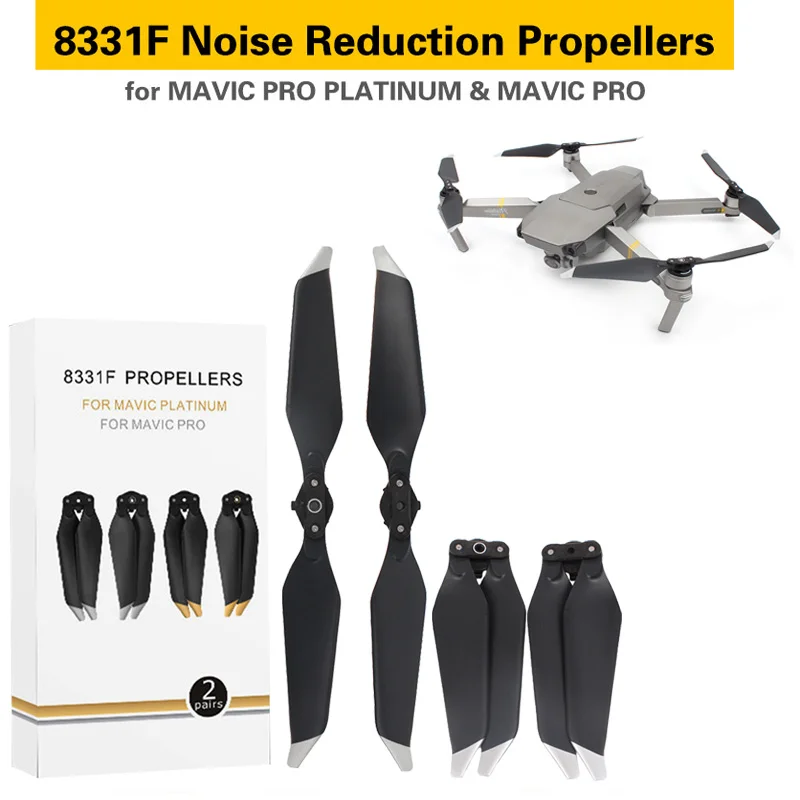 New 4 Pcs Low-Noise Quick-Release 8331F Propellers Noise Reduction Up to 60% For DJI Mavic PRO Platinum Replacement Accessories