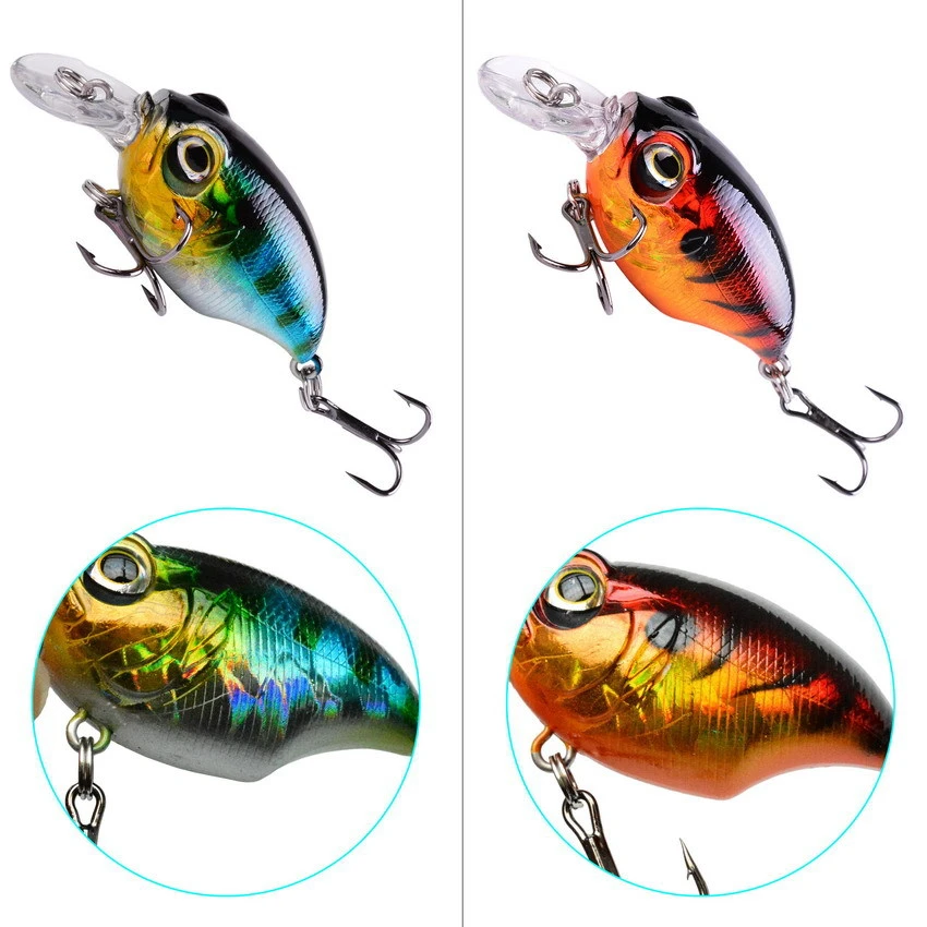 1pc Fishing Lure 6cm 8.4g Floating Crankbaits Artificial Plastic Hard Bait Minnow Bass Wobblers For Trolling carp Fishing Tackle