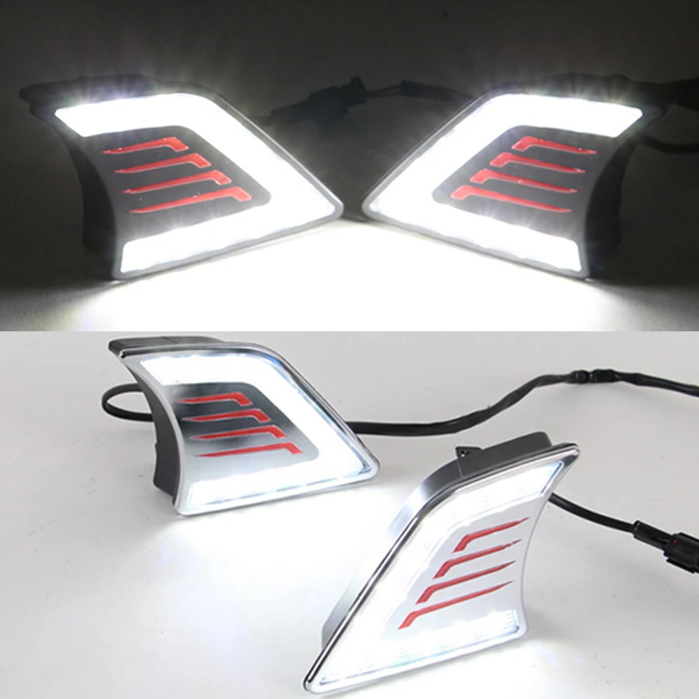 CSCSNL 1 Pair LED DRL Daytime Running Light Daylight Waterproof Signal lamp For Toyota Hilux Vigo 2012 2013 2014 2015