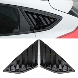 Rear Side Window Quarter Louver Cover for Ford Focus ST RS MK2 MK3 Hatchback 2012-2018 Mustang Style Glossy Black