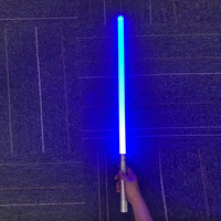 75cm Lightsaber RGB 7 Colors Change Metal Handle Laser Sword Heavy Dueling Sound Light Collision discoloration Cosplay  Props