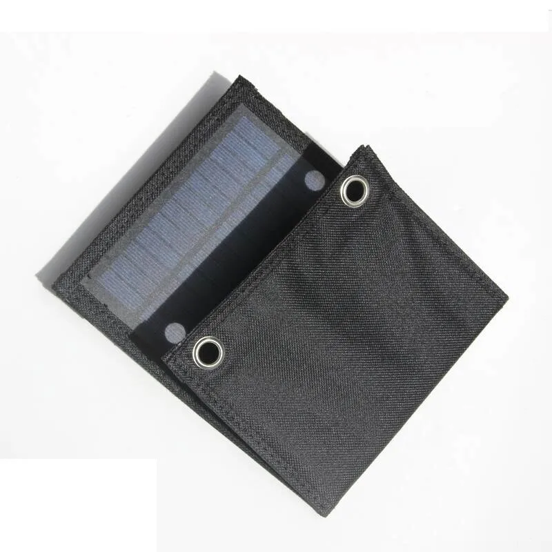 Cargador portátil pequeño de 4,5 W, bolsa Solar plegable para teléfono móvil, paneles solares plegables para acampar al aire libre con puerto USB