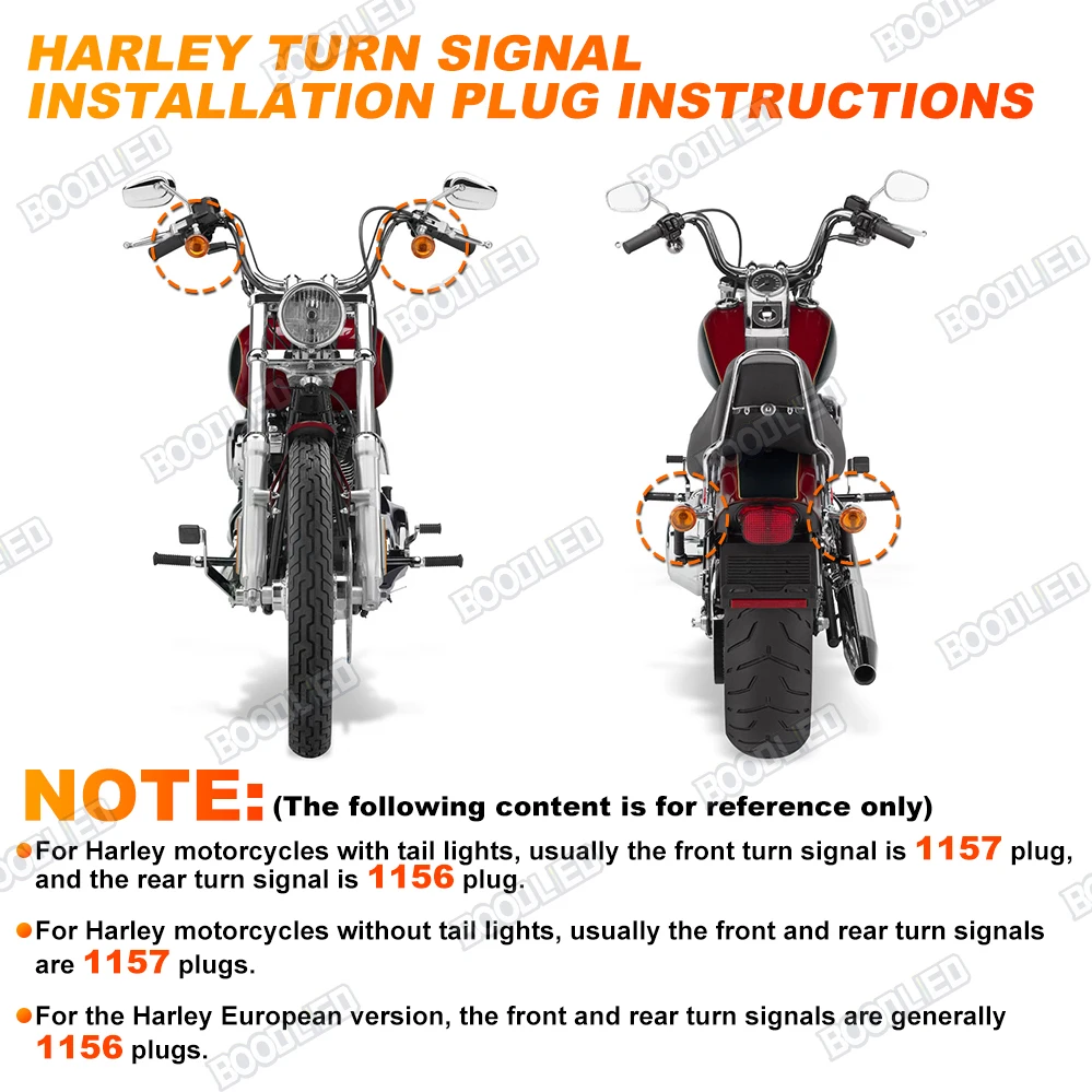 1157 LED Turn Signal Harley 1156 Motorcycle LED Turn Signal Lights For Harley Davidson Touring Street Glide Road King Motorcycle