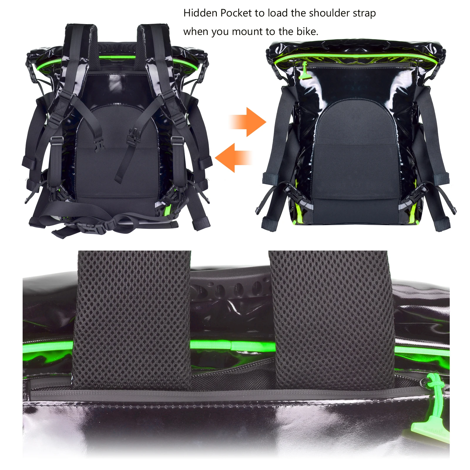 Multifunctional Motorcycle Bags Sissy Bar Bag Tail Luggage Rack Travelling Bag Backpack for Touring Riding Riders for man Woman