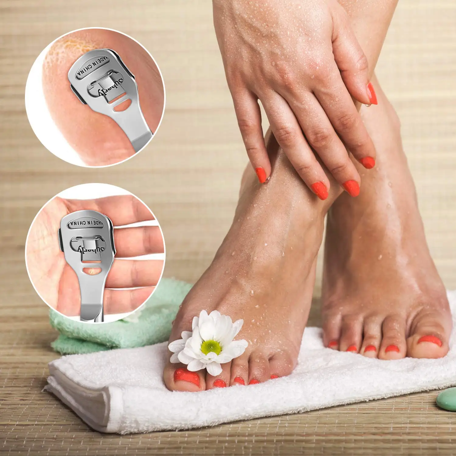 New Foot Care Tool Stainless Steel 1pc Dead Skin Callus Remover Planer Cutter Shaver Foot + 50pcs Blades