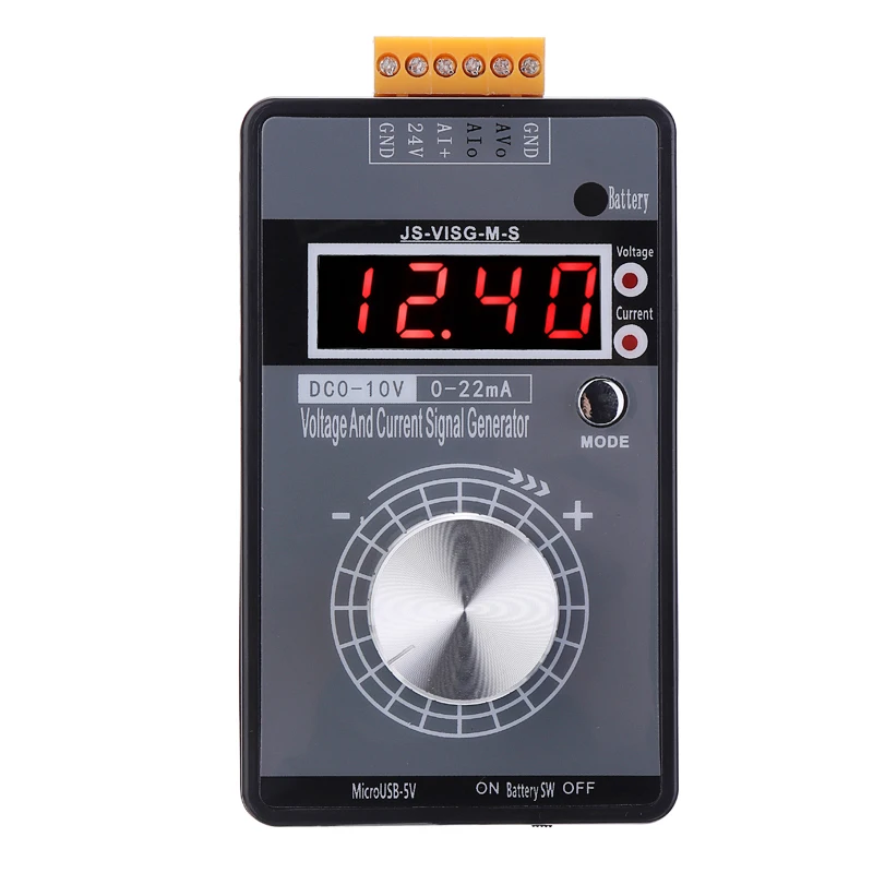 

Handheld High-Precision Analog 0-5V 0-10V 4-20mA Signal Generato Adjustable Voltage Current Simulator Calibrator