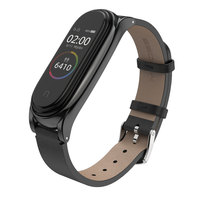 Strap For Xiaomi Mi Band 9 8 7 6 5 4 3 Leather Wristband For Mi Band 8 Strap Global Version Smart Bracelet For Mi Band 6 Correa