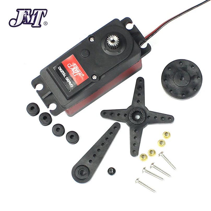 JMT 4PCS Waterproof 60KG Digital Metal Gear Servo 6v-8.4v 60kg High Torque 180 270 360 Degree Servo for 1/5  RC Car Parts