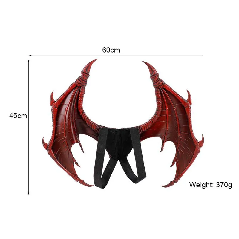 3D Dragon Wing Halloween Mardi Gras Carnival Kids Children Costume Devil Cosplay Dragon Wings