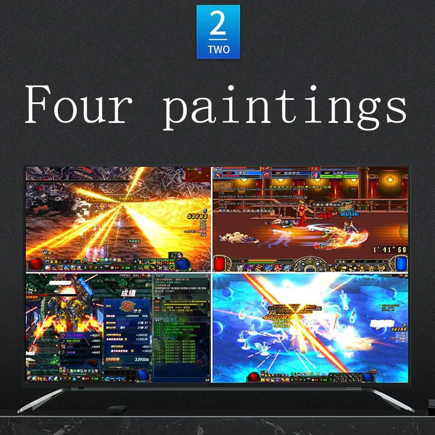 16x1 HDMI multi-viewer ekran Splitter 16 w 1 Out 32 otwarte dla DNF Dungeon ruchome cegły gry Monitor HD konwerter wideo