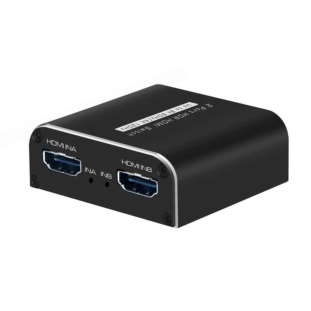 O interruptor 2x1 de 8k hdmi 2 em 1 para fora o apoio 48gbps 4k @ 2.1 hz 120hz 8k @ 60hz do seletor do switcher de hdmi 144 para ps5 hdtv