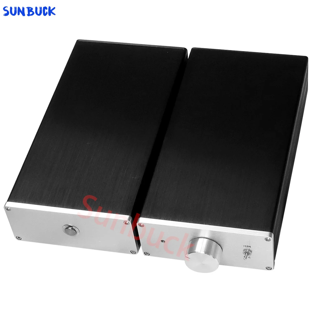 Equilibrada saída Phono Preamp, ímã móvel, MC, cola preta, AMP, AMP, componente duplo, classe A circuito