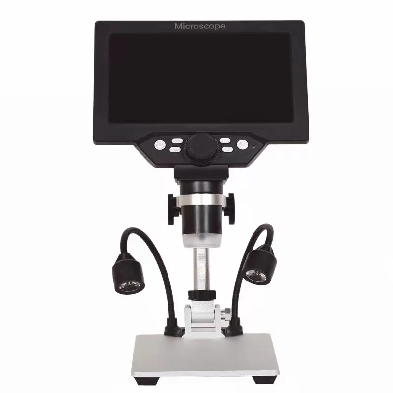 

USB Digital Microscope With Aluminum Alloy Stent 600X 3.6MP 4.3 Inches HD LCD Display for PCB Motherboard Repair