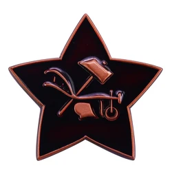 Dell'esercito sovietico Rosso Star Dello Smalto Spille Russo Militare Insignia Lavoratori e Contadini Accessorio