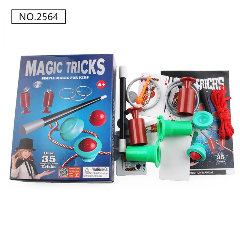 Puzzle Magic Kit Set Magic Tricks Fun Stage Close Up Magia Magician Mentalism Illusion Gimmick Prop Classic Toys Gift For Kids